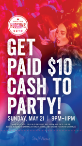 Party Night in Canada at Hudsons Canada's Pub on May Long Weekend - $10 to party