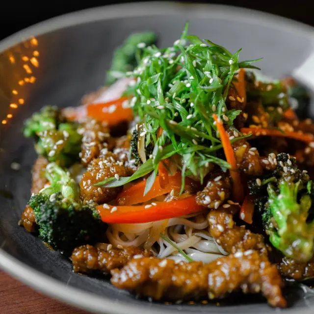 Ginger Beef Noodle Bowl