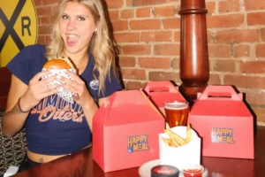 Happy meals at Hudsons Pub Edmonton, Calgary, Lethbridge, Saskatoon, Burgers or wings and a beer