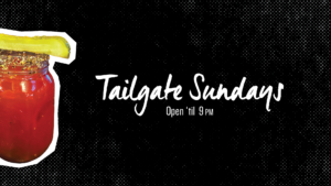 Tailgate sundays at Hudsons Pub